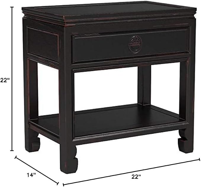 Red Lantern Elegant End Table - Image 3