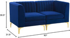 Modway EEI-4346-NAV Triumph Channel Tufted Performance Velvet Loveseat - Image 2