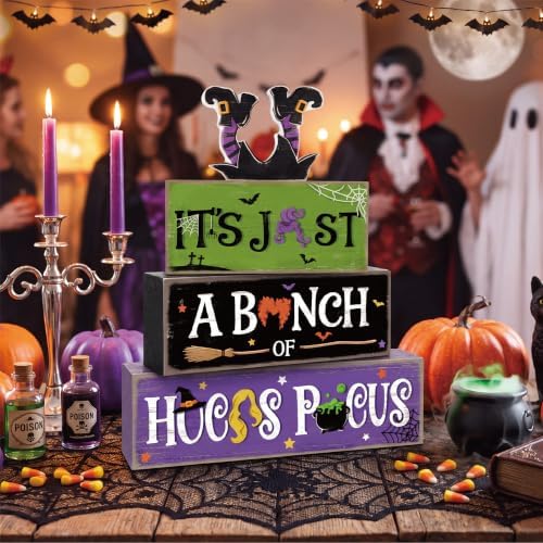 Hocus Pocus Decor, Vintage Halloween Decorations Indoor Table Sign for Home - Image 5