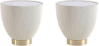 Manhattan Comfort Anderson Modern 18" Round End Table 2.0 | Ceramic Marble by ManhattanComfort