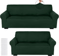 Peryiter 2 Pcs Sofa Covers Couch and Loveseat Covers Set Stretch Sofa Slipcover by Peryiter