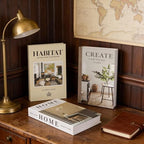 3 PCS Faux Decorative Books for Home Decor-Coffee Table Books Decor-Aesthetic Fake/Faux Books for Decoration,libros Decoration for Coffee Table, Shelf Accessories (3-Home Create Habitat) by YOYMJBY