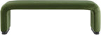 Modway EEI-6734-BLK-MOS Koda Performance Velvet Waterfall Long Bench - Image 5