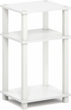 Furinno JUST Side Table, 3-Tier Open Shelf End Table, Toolless Assembly Night - Image 5