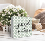 SRADMO Rustic Minimalist Inspirational Wood Box Sign Desk Decor - Image 3
