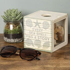 Primitives by Kathy Seashell Holder - Coastal Decor, Glass Display, Treasure Chest, Room and Bedroom Decor - Image 5
