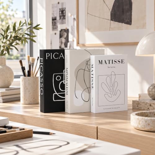 3 PCS Faux Decorative Books for Home Decor-Coffee Table Books Decor by YOYMJBY