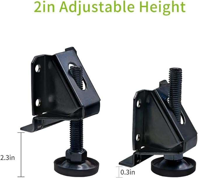 DkOvn 4/8/16 Pack Heavy Duty Leg Leveler, 2-inch Adjustable Height, - Image 3