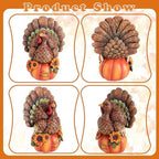 Thanksgiving Table Decor Fall Harvest Turkey Figurine for Home Decro - Image 5