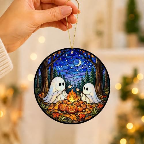 Halloween Decor, Halloween Ornaments Ghost Campfire Ornament - Image 7