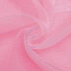SpaceDresser Basic Rod Pocket Sheer Voile Window Curtain Panels Pink 1 Pair 2 - Image 5