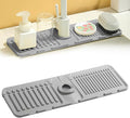 Faucet Mat for Kitchen Sink, 2024 Upgrade Faucet Guard Draining Mat Silicone by Coloday