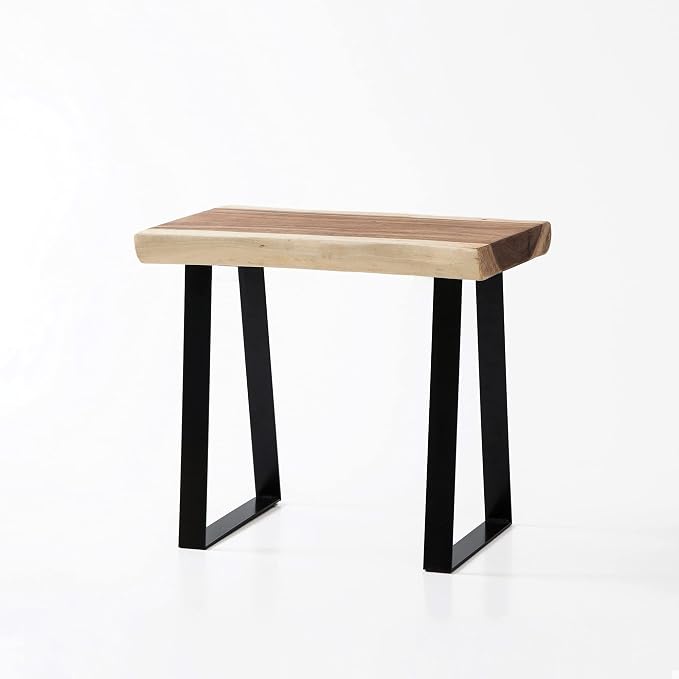 Greenage Natural Wood Rectangle Bench 20"x14"x18" Coffee Side Table - Image 4
