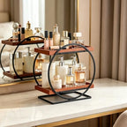 2-Tier Bathroom Counter Organizer, Wooden Perfume Organizer Dresser - Image 2
