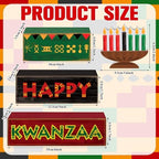 Yuntau 4 Pcs Kwanzaa Table Decorations Wood Block Sign Tiered Tray Decor - Image 5