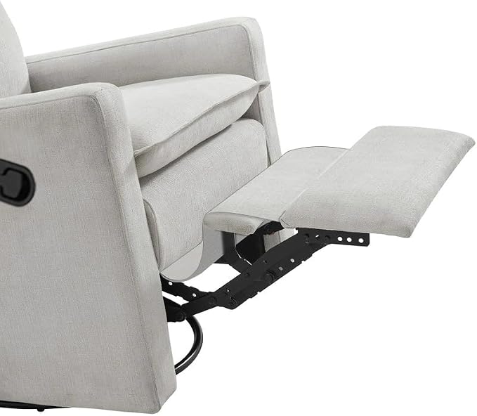 Oxford Baby Uptown Upholstered Glider Recliner Rocking Chair 360° Swivel - Image 8