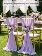 BLOSMON Purple Pink Fake Flowers: 2 Pcs Artificial Flower Balls Centerpiece - Image 4