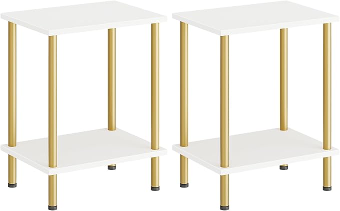 HOOBRO End Tables Set of 2, Small Side Table, Nightstand by HOOBRO