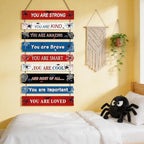 Spider Boys Room Decor, Wooden Art Prints for Boy Kids Children Toddler Bedroom, Home Indoor Inspirational Wall Decoration, Wall Decor Room Sign for Birthday Gifts - Image 7