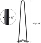 SMARTSTANDARD 18 Inch Heavy Duty Hairpin Furniture Legs, Metal Home DIY Projects - Image 8