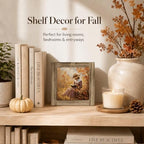 Autumn Reader Wood Plaque Sign, Fall Home Desk Shelf Decor Sign 14 - Image 4