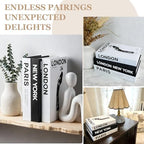 Faux Decorative Books Set of 3, Fake Books for Home Decor - Image 3