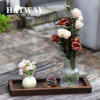 Hatway Long Wood Tray for Home Decor and Coffee Table Tray - Image 3