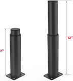 7"-12" Metal Adjustable Furniture Legs, Adjustable Height Replacement Legs - Image 2