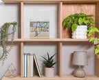 Let Them Wooden Sign, Office Decorations for Work, Let Them Mental Health Rustic Wood Box Signs 5x5 Inch, Desk Shelf Tabletop Decor for Home Cubicle Decor, Office Gifts for Coworkers Women, 14 - Image 4