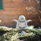 Landical Buddha Sandstone Statues Zen Monk Sculptures,Laughing Buddha - Image 5