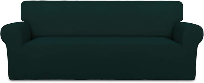 PureFit Stretch Couch Covers for Sofa Large Sofa Slipcovers Deep Teal | 1-Piece by PureFit