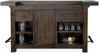 Pemberly Row 80" Transitional Wood Gorgeous Bar Unit by PEMBERLYROW