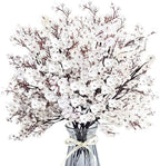 Babys Breath Artificial Flowers 8 Bundles White Real Touch UV Resistant Fake Flowers Silk Faux Flowers for Vase Home Office Wedding DIY Floral Indoor Outdoor Centerpiece Table Decoration by Unknown