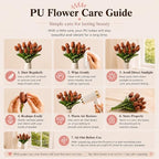 Mandy's 20pcs Artificial Burnt Orange Tulips - Image 6