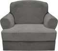 CUCRAF T Cushion Sofa Cover 2 Piece Armchair Slipcovers, Soft Thick Velvet by CUCRAF