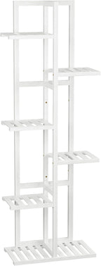 ROMGUAR CRAFT 6 Tier Bamboo Plant Stand Indoor, Wood Tall Flower Holder Corner - Image 7