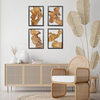 Modern Wood Wall Decor- Natural wood Handcrafted Rustic Charm for Your Home - Perfect for Living Room, Bedroom,Kitchen,or Office (Irregular*4) - Image 4