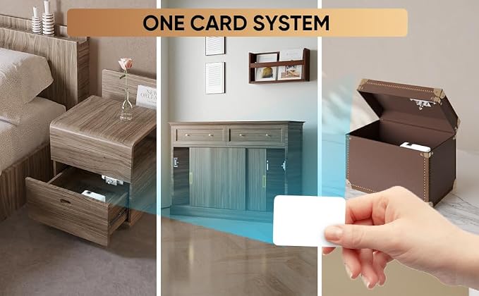 Smart Cabinet Lock Bluetooth Hidden Safety RFID Kid Keyless Drawer Locks - Image 3