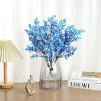 8Pcs Artificial Babys Breath Flowers Real Touch Fake Blue Flower Decoration - Image 2