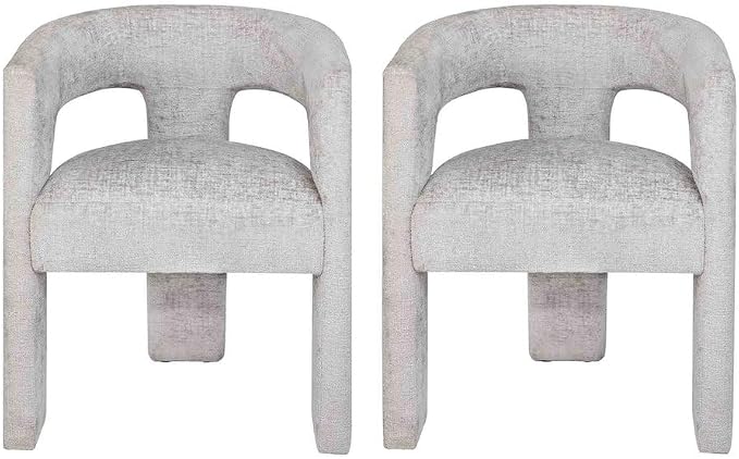 Jofran Gwen Jacquard Upholstered Accent Chair, Modern Luxury Plush Sculptural by Jofran+Inc.