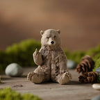 Brown Bear Middle Finger Figurine, Hilarious Funny Resin Bear Statue - Image 5