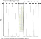 SimpleHome Dark Green 100% Blackout Curtains Room Darkening Living Room 63 | - Image 2