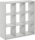 Furinno Cubicle Open Back Decorative Cube Storage Organizer, Light Grey - Image 10