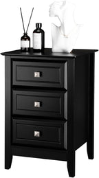Bonnlo Upgraded Black Nightstand by Bonnlo