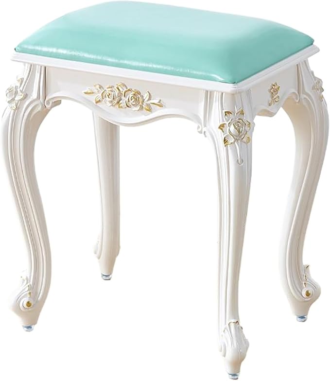Vintage Vanity Stool Vanity Chair, Round & Rectangular Makeup Stool, Cute by Unknown