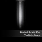 Blackout Curtains 66 x 72 Inch Long Frost Grey Curtains Set of 2 Panels Room - Image 3