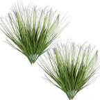 Artificial Plants Fake Wheat Grass Tall Shrubs, Faux Greenery Plastic Leaf Plant Indoor Wedding Bouquet Decor Home Garden Christmas Party Centerpieces Hotel Hall Decoration - Tail End Red 16 Bundles by CATTREE