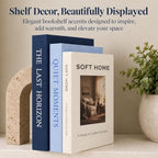 Decorative Books for Home Decor,Set of 3 Stackable Fake Books - Image 3