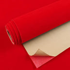 VEELIKE Bright Red Velvet Flocking Liner Self Adhesive Felt Drawer Liners by VEELIKE