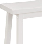 Amazon Basics Solid Wood Saddle-Seat Counter Height Bar Stools - Image 7